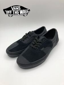 【未使用】 VANS バンズ オールドスクール エラ パッチワーク ローカット スニーカー 紐 サイズ26.5cm ブラック 合皮 721454