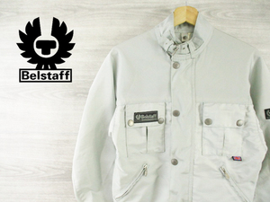 Belstaff●ベルスタッフ＜ジップアップ ナイロン ライダースジャケット＞●M417c