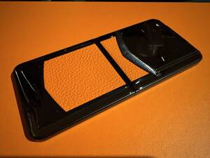 美品 VERTU IRONFLIP CALFSKIN SERIES-DAWNING ORANGE 専用ケース2個付き