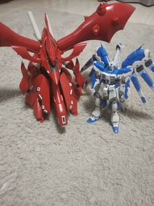 組立済　 HGUCナイチンゲール　RG ハイニューガンダム