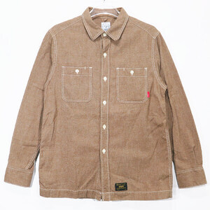 WTAPS ダブルタップス 16AW UNION LS 02/SHIRT.COTTON.CHAMBRAY.SESAMI ユニオン ロングスリーブ シャツ コットン シャンブレー Sepz