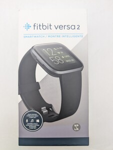 送料込み fitbit versa2 黒色 スマートウォッチ フィットネストラッカー ブラック 腕時計 SMART WATCH MONTRE INTELLIGENTE