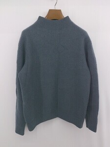 ◇ URBAN RESEARCH DOORS×HAMILTON LAMBS WOOL 長袖 ウール ニット セーター サイズ38 ダークブルー系 レディース E