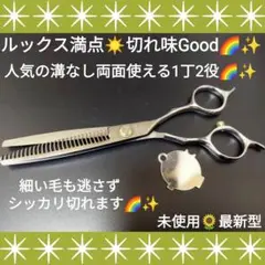 スパスパ気持ち良く切れる理美容師プロ用セニングシザー☀両面使用◎☀ルックス満点☀