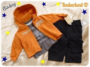 海外輸入　ティンバーランド　ベビー 　3点セット　長袖　6/9mos　70～75ｃｍ　上下セット　ＢＡＢＹ　Timberland