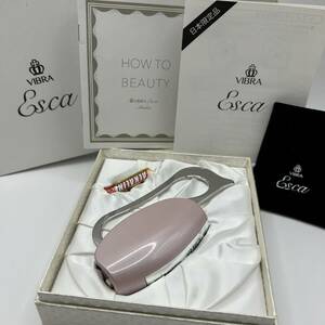 A)未使用品★美顔器 VIBRA ESCA/ビブラエスカ 電動かっさマッサージ器 美容グッズ 小顔 エイジングケア 美容機器 ピンク 箱付き F1401