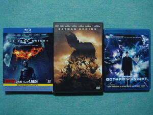 BATMAN　バットマン　BD、DVD　セット　ダークナイト・バットマンビギンズ・ゴッサムナイト