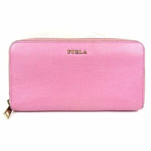 フルラ 長財布 ラウンドファスナー 本革 レザー ロングウォレット 小銭入れあり ブランド レディース ピンク Furla