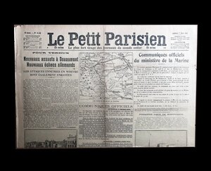 フランス 1916年 パリの新聞 LE PETIT PARISIEN