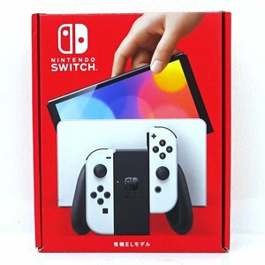 ★中古★【難あり】Nintendo Switch 本体 Joy-Con(L)/(R)ホワイト 有機ELモデル HEG-S-KAAAA (ニンテンドースイッチ/1円～)★【GM649】