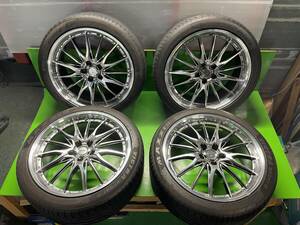 美品☆即決送料無料！DORFREN ドルフレン 20インチセット 20×8.5J+35 5/114.3 ハブ73 245/40R20 2021年◆アルファード ヴェルファイア