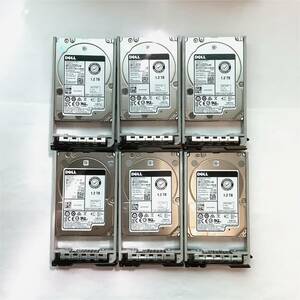 K6052968 DELL 1.2TB SAS 10K 2.5インチ HDD 6点【中古動作品】