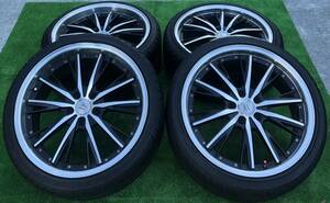 ★ANHELO AT タイヤ付きホイール19×8.5JJ+35 235/35ZR19 2本 19x9.5JJ+38 265/30ZR19 2本　PCD 114.3 ハブ 73mm ★