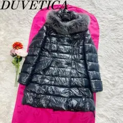 【美品】DUVETICA ロングダウンコート　ネイビー 40 EFIRA