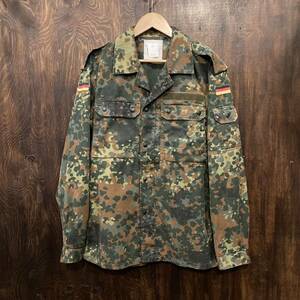 ユーロミリタリー ドイツ軍 フレクターカモ柄 シャツジャケット ジャケット ミリタリー 迷彩