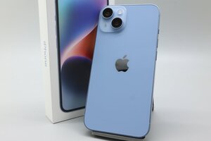 Apple iPhone14 128GB Blue A2881 3L237J/A バッテリ100% ■SIMフリー★Joshin3555【1円開始・送料無料】