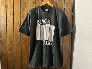 新品★ブラックフラッグ　ビンテージスタイル　Tシャツ【XL】★ハードコア/パンクロックバンド/アナーキスト/BLACK FLAG