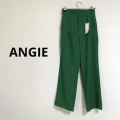 【新品】ANGIE アンジェ ハイウエストセンタープレススラックスパンツ