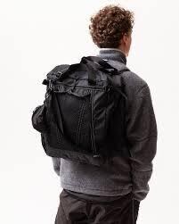 and wander ECOPAK 30L 3way tote bag 未使用　BLACK　黒