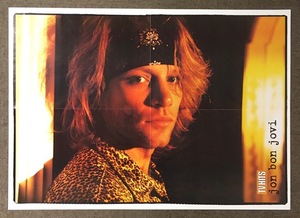 POSTER/ BON JOVI, JOHN ジョン・ボン・ジョヴィ - MARK OWEN / 「TV HITS」中綴じポスター 約A2サイズ (g070)