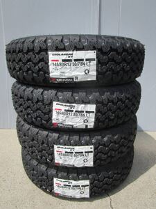 全国送料込■ヨコハマタイヤジオランダーKT■145/80R12LT■2024年製■軽トラ軽バンエブリイキャリイハイゼットバモスNバンアトレーサンバー