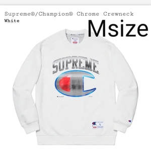 Mサイズ Supreme Champion Chrome Crewneck White Medium シュプリーム チャンピオン クローム クルーネック ホワイト 白 スウェット NIKE