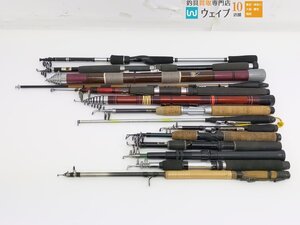 ダイワ クロスビート 965TMFS・モノカーボ ミニボート 20-240 他 振出竿 パックロッド 等 ジャンク大量セット ジャンク品