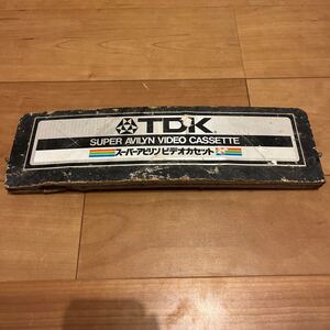 TDKスーパーアビリンビデオカセット　看板 フレーム　表紙　エンブレム　super avilyn video cassette