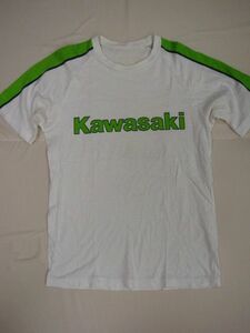 Ｎ762＊80’sビンテージ　KAWASAKI　カワサキ　ロゴTシャツ　モーターサイクル　バイカー　バイク//YAMAHA