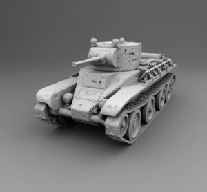 1/144レジンキット　2023新　未塗装　WWⅡ ソ連軍 BT-5 快速戦車 ワールドタンクミュージアム【同梱可能】1213