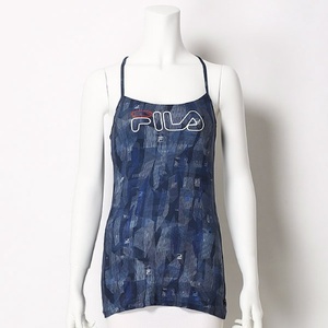 Sサイズ 紺 新品 FILA ヨガトップス ブラトップ YOGA ヨガウェア 水着 カップ付きキャミソール タンクトップ 水陸両用 定価5390円 送料無料