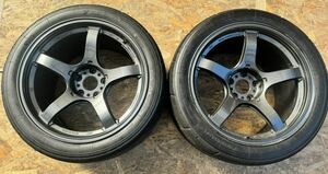 AME TRACER 18インチ 10.5J +15 PCD114.3 5H 5穴 ドリケツ トレーサー GT-V GTV ENKEI GT-R R32 R33 R34 R35 CT9A JZX100 FD3S