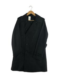 RING JACKET◆トレンチコート/50/ポリエステル/BLK/RT018F53Y/使用感/汚れ有り