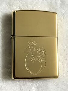 ZIPPO ジッポー ジッポライター オイルライター SOLID brass 1997年製　金色　ゴールド　バリ　BALI 未使用品　ソリッドブラス