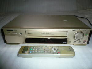 三菱 S-VHSビデオデッキ HV-S780 動作品 629TBC/DNR搭載機 リモコン付