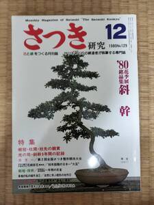 さつき研究　1980年12月　vol.129　斜幹　樹冠・枝間・枝先の観賞