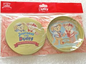 新品 未使用 未開封 ディズニー TDS ダッフィー 誕生 10周年 Journeys with Duffy 缶入り ステッカー シール シェリーメイ プレゼントに