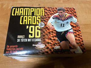 未開封 パニーニ 1996 ドイツ代表 チャンピオンカード サッカーカード 1ボックス BOX 36パック PANINI CHAMPION CARDS Germany England 