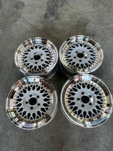 BBS プリマドンナ　7J 8J 当時物　Y30 Y31 Y32 GX81 15クラウン　16インチ　極上品　5穴　関連品セット　BBS RS