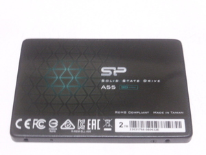 SP SSD A55 SATA 2.5inch 2TB(2048GB)電源投入884回 使用時間5310時間 正常95判定 本体のみ 中古品です