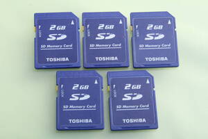 2GB SDカード TOSHIBA　東芝　●5枚セット●