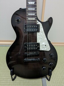 Burny JOE PERRYモデルタイプ レスポール シースルーブラック