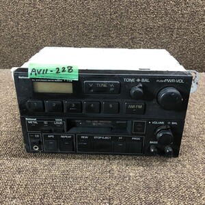 AV11-228 激安 カーステレオ National 86120-20650 CR-LS675A 86260-16040 CX-AS965C チューナー カセットデッキ 通電未確認 ジャンク