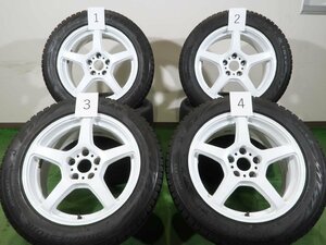 4本 WORK EMOTION T5R WFT 17インチ 8J +45 5H 114.3 スタッドレス ブリヂストン ブリザック VRX2 235/50R17 アコード クラウンマジェスタ