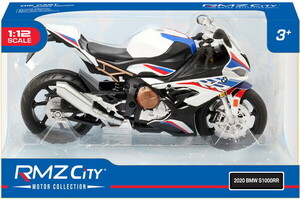 童友社 1/12 ダイキャストモーターサイクル 2020 BMW S1000RR ホワイト 塗装済完成品　送料無料