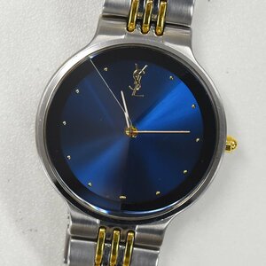 1円 可動品 腕時計 イヴサンローラン YVES SAINT LAURENT 5421-H10031 クォーツ メンズ ブルー系 同梱不可