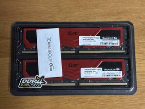 Team DDR4 2666Mhz PC4-21300 16GBx2枚