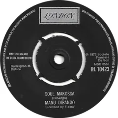 英7" Manu Dibango Soul Makossa HL10423 London Records /00080