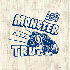 ■MONSTER TRUCK Tシャツ■Lサイズ（ホワイトxブル－）FORD フォード