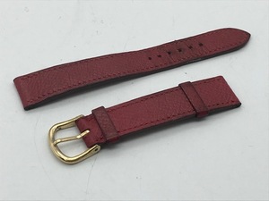 Herms　エルメス　純正レザーブレスレット　赤　中古